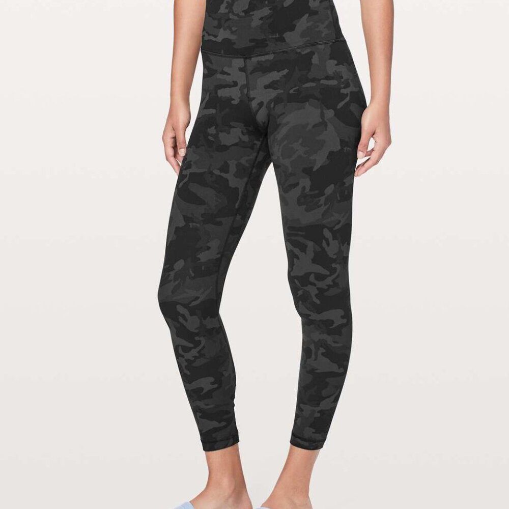 Lululemon Align Pant II *25" Incognito Camo Multi Grey (First Release) Size 4 - Picture 3 of 8